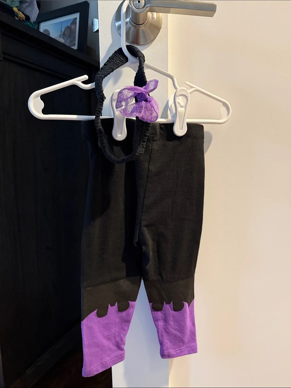 Girls' Purple & Black Batgirl Costume Dress